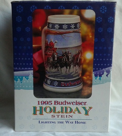 1995 Budweiser Holiday Stein