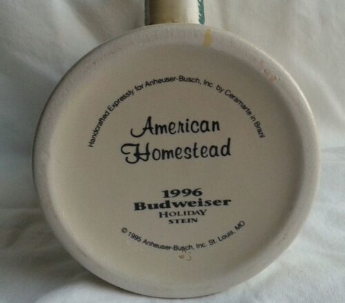 A white plate with the words american homestead on it.