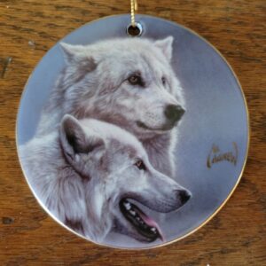 Al Agnew Arctic Wolves Ornament