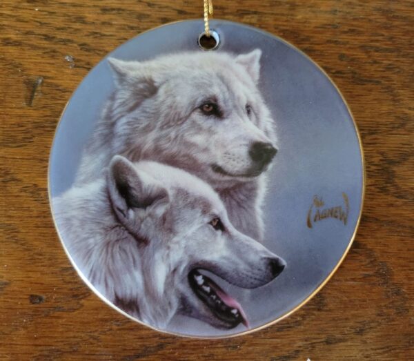 Al Agnew Arctic Wolves Ornament