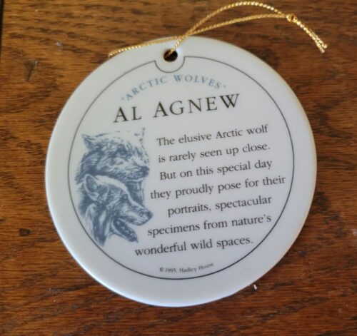 Al Agnew Arctic Wolves Ornament