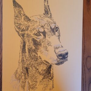 DOBERMAN PINSCHER DOG ART PRINT